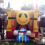 3 in 1 Bouncy Castle with Slide and Basket Ball Hoop